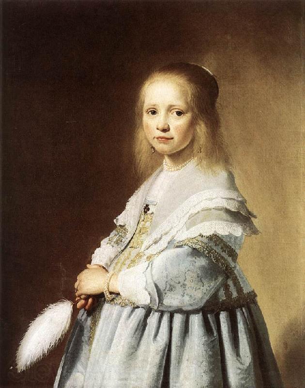 VERSPRONCK, Jan Cornelisz Girl in a Blue Dress wer Germany oil painting art